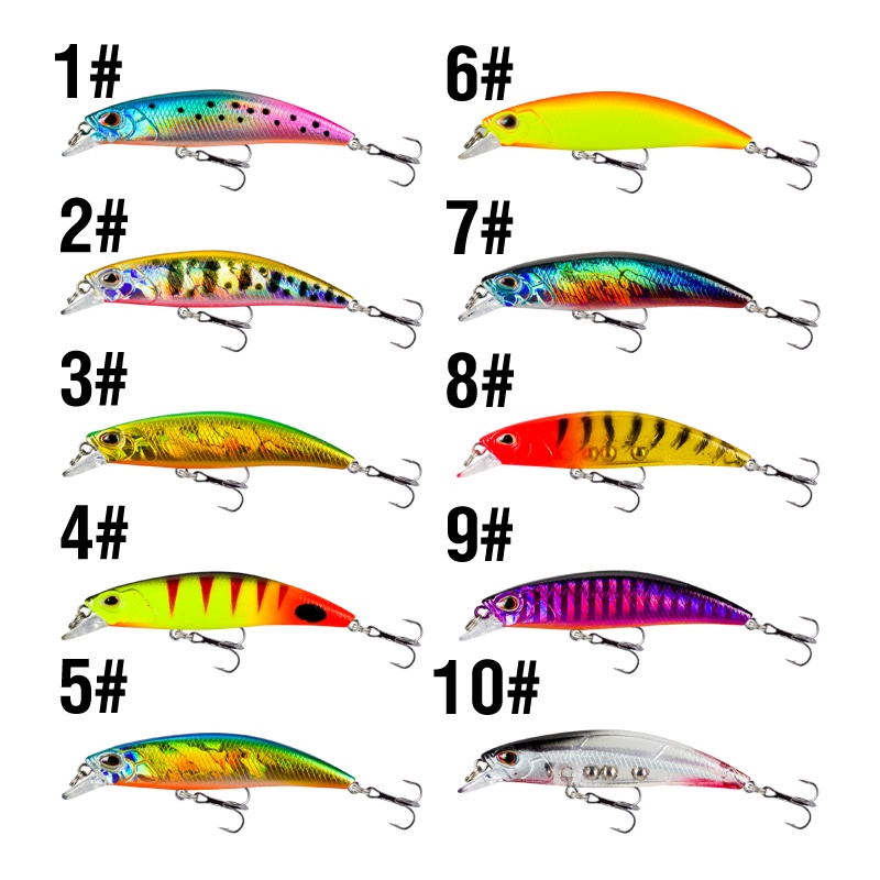 1 Pcs 6.8 cm /4g Slow Sinking Ikan Kecil 3D Mata Laser Troli Memancing Umpan Renangbait Air Tawar Air Asin Memancing Umpan