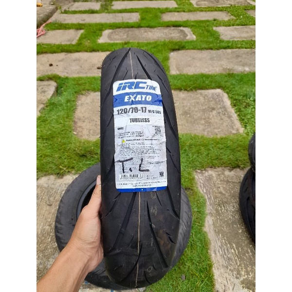 irc 120/70-17 tubeless exato