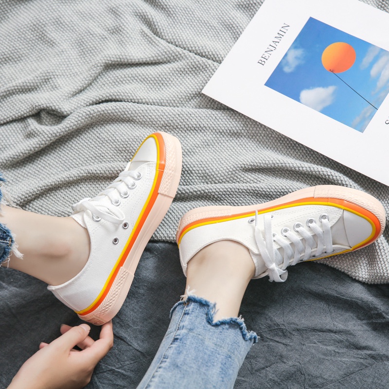 CYS COD SEPATU SNEAKERS WANITA KOREA CASUAL TALI FASHION IMPORT SEPATU CEWEK SPORT WOMEN SHOES / SPT-47