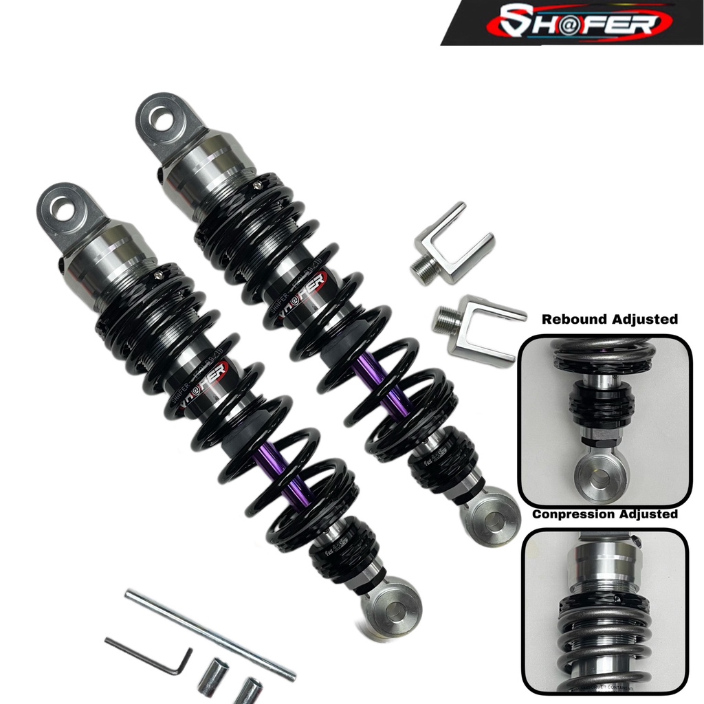 Shock Belakang Shockbreaker Razor SHAFER Non Tabung Ukuran 280 / 320 / 340mm Jupiter z, Vega r, Supra,Kharisma,Rx King,Tiger ,Megapro,Gl Pro Thunder Dan Motor Lain Nya