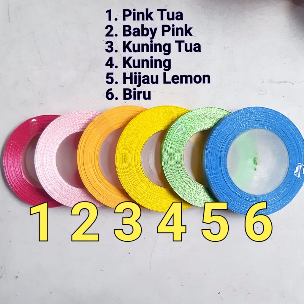 

Pita Roll Satin 1/4" inch Pita Saten Hangtag Kado