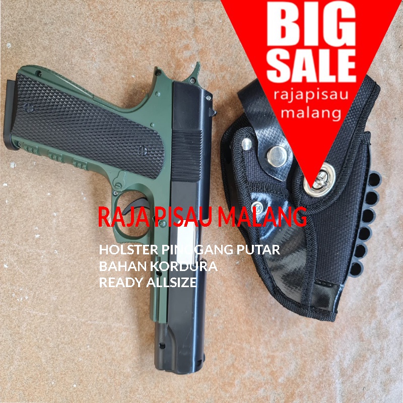 tempat pistol-sarung pistol pinggang warna hitam SARUNG PINGGANG