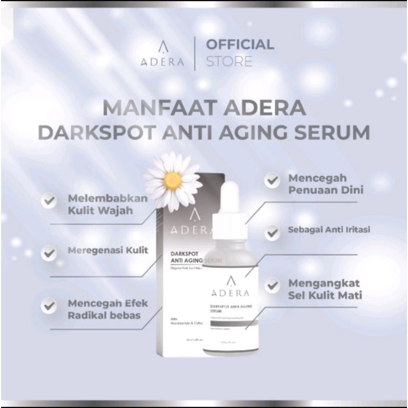 Serum adera dark spot Flek hitam dan wajah berminyak