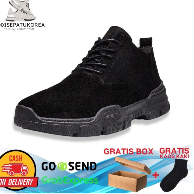 Ch 1001 IMPORT SEPATU PRIA HAMILTON BOOTS + BOX DAN KAOS KAKI  - 2 WARNA dE Big Sale