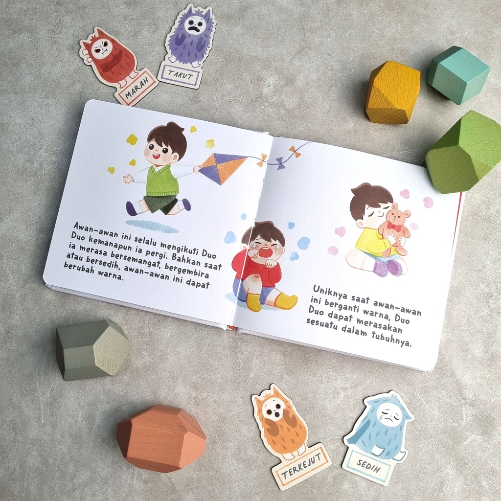 Learning Time Finding Emomo Book - Buku Menemukan Emomo Social Emotional Learning Edukasi Pengenalan Emosi Anak 2-8 Thn Seri Emomo