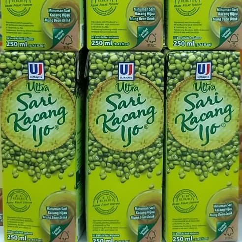 MINUMAN ULTRA SARI KACANG HIJAU 250ML 1 DUS = 24 PCS