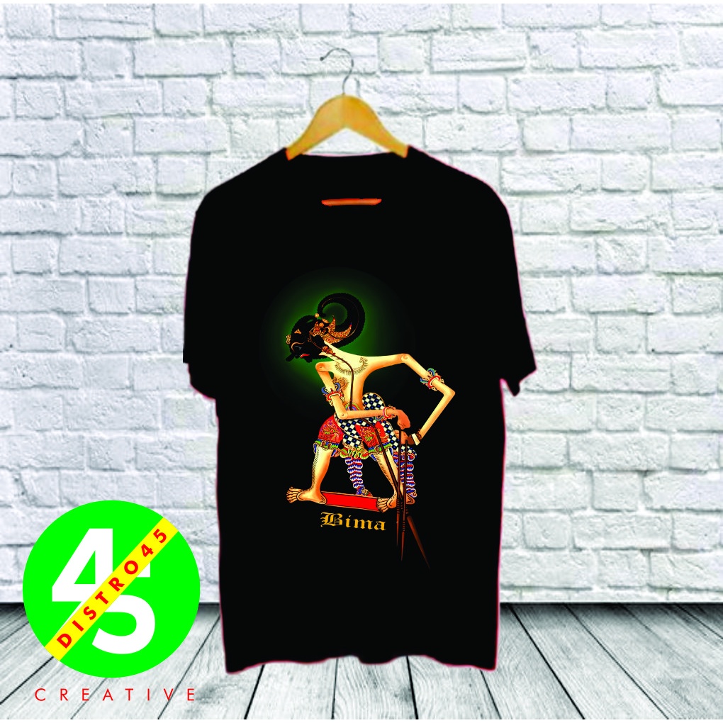 Kaos Wayang Bima Werkudara / T shirt Wayang Bima Terbaru / Baju Wayang Bima Werkudara Murah