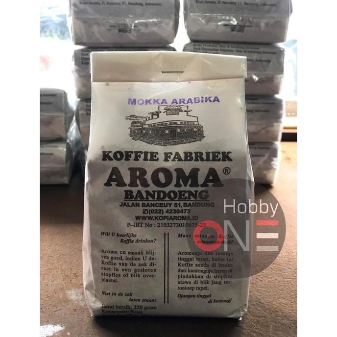 

Kopi Aroma MOKKA ARABIKA 250g - Koffie Fabriek Bandoeng - Kopi MOKA