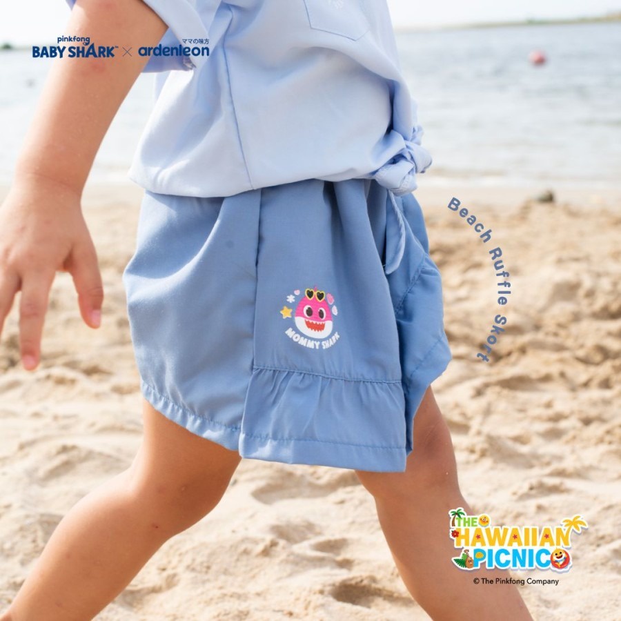 Ardenleon Pinkfong Baby Shark Beach Ruffle Skort Girl