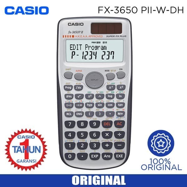 

CALCULATOR CASIO FX-3650P - SCIENTIFIC KALKULATOR FX 3650 P #ORIGINAL