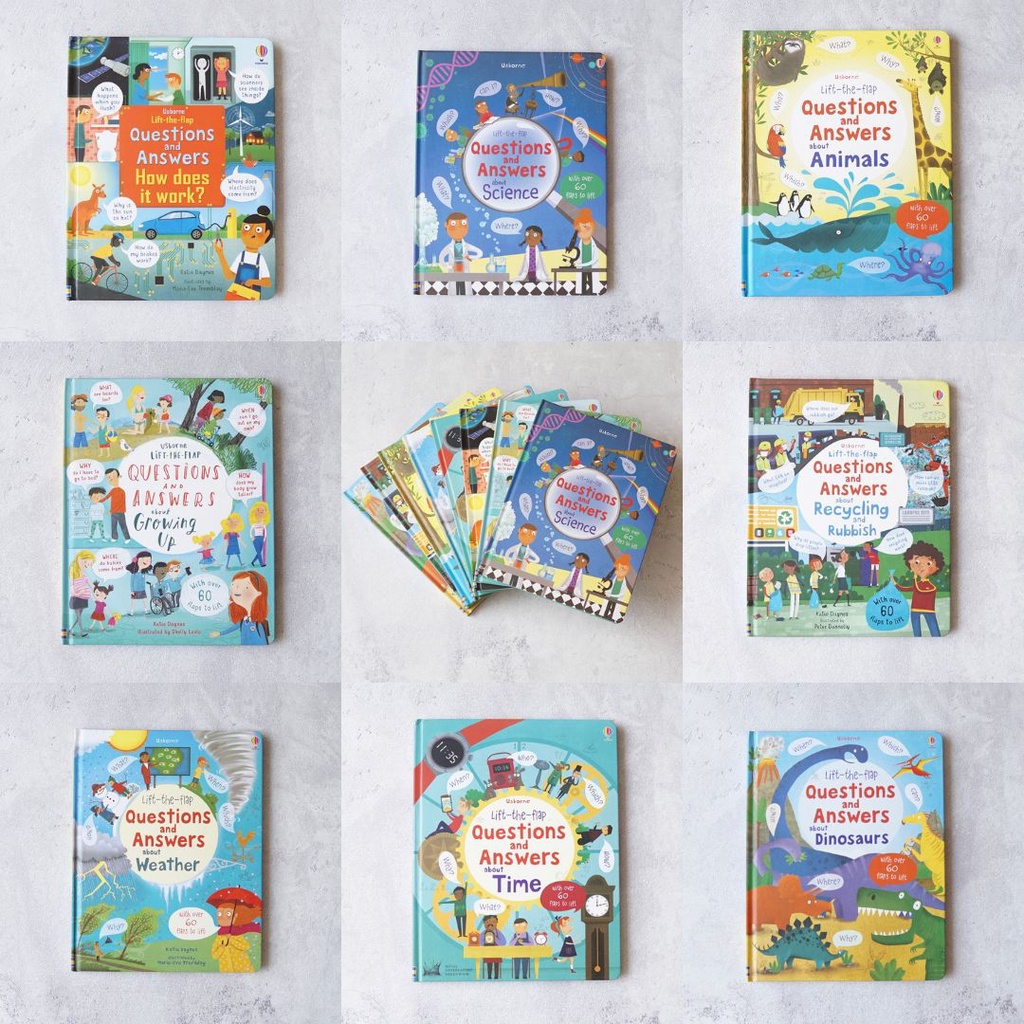 USBORNE QUESTION AND ANSWER QNA KIDS BOOK | size 28x22cm | animals how does it work | buku edukasi e