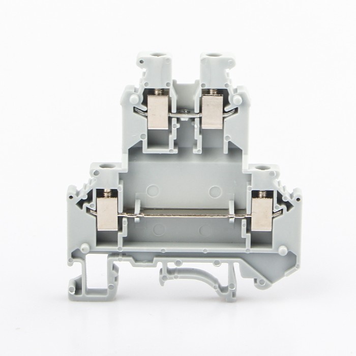 Terminal Block UKK3 (0.2~2.5mm) 500V Doubel Deck Terminal Din Rail