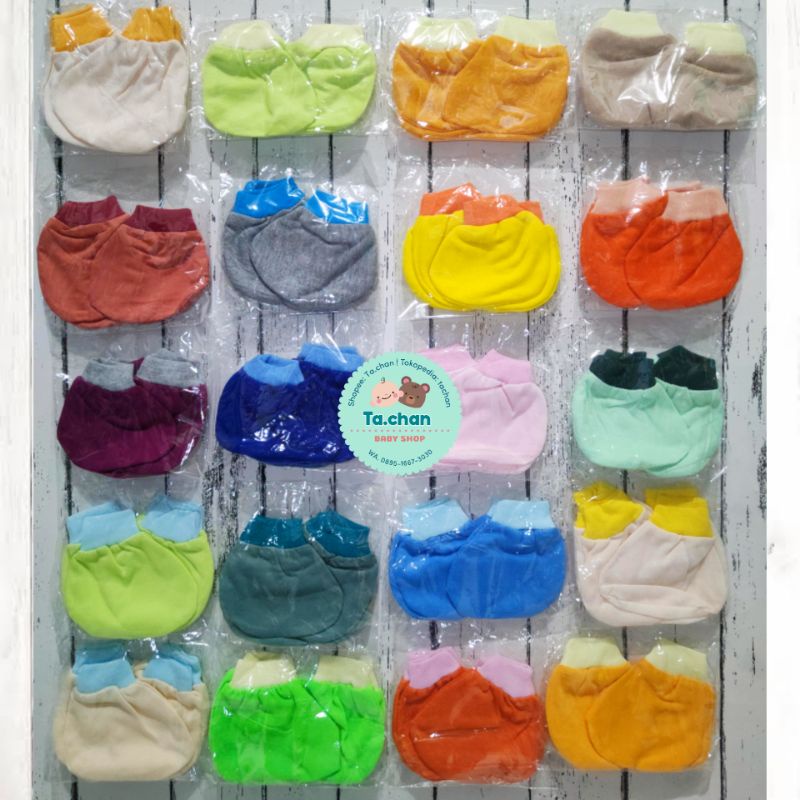 Sarung tangan &amp; kaki Bayi mittens (sepasang) sartaki