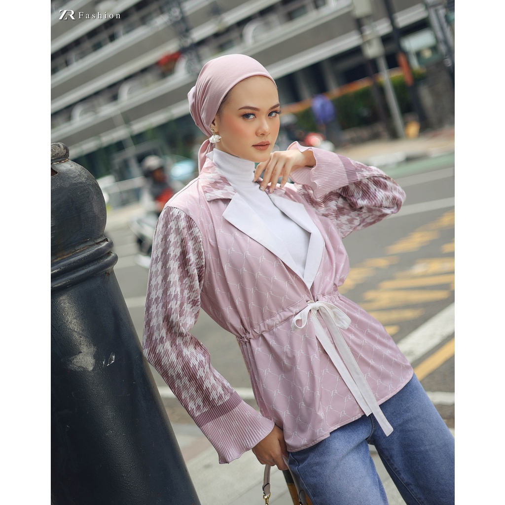 Blazer Motif ZR Monogram By ZR Fashion