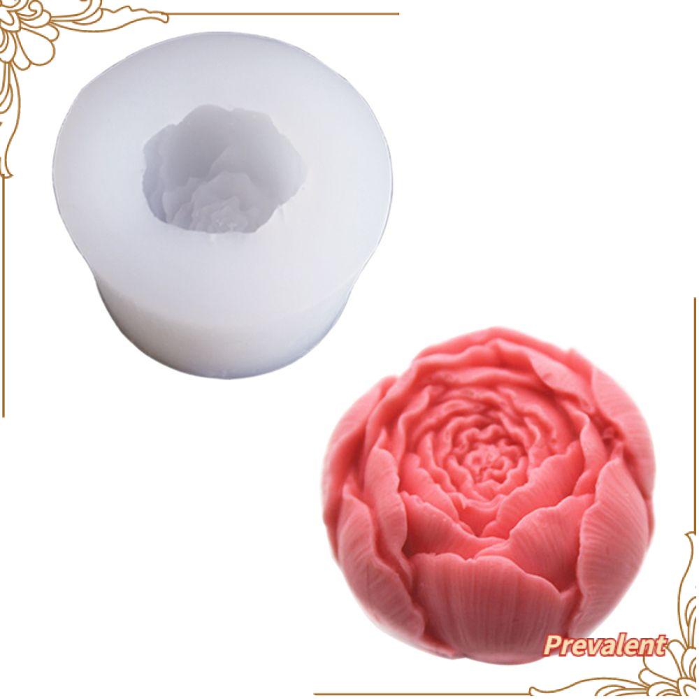 Preva Rose Ball Candle Mold Handmade Clay Tools Dekorasi Kue Cetakan Aromaterapi