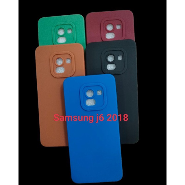 Type Hp Samsung J6 2018 Soft case/slikon/kondom/case terbaru macaron pro camera/kamera