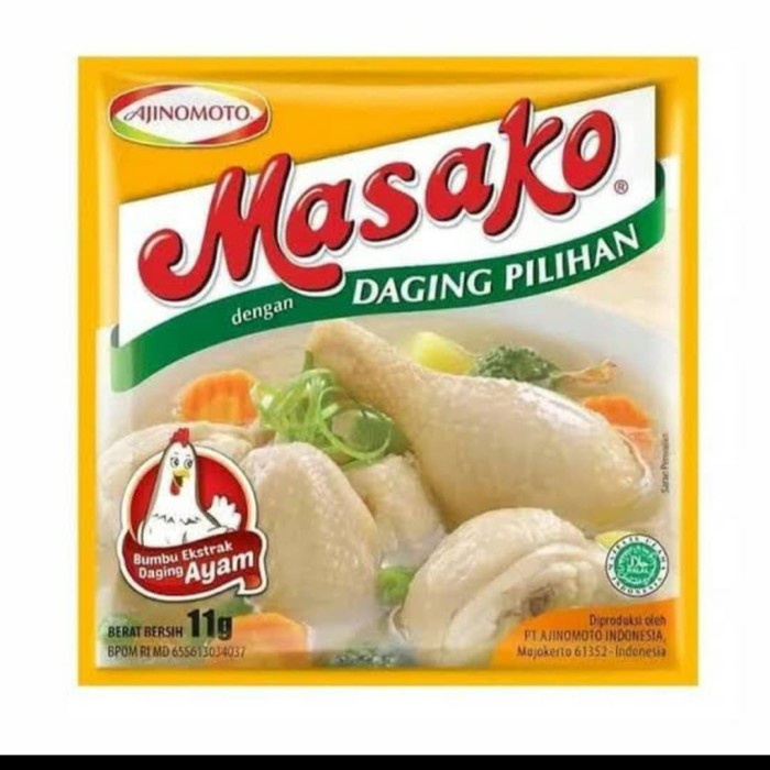 

Masako Ayam Sapi 11 Gr x 6 Satchet