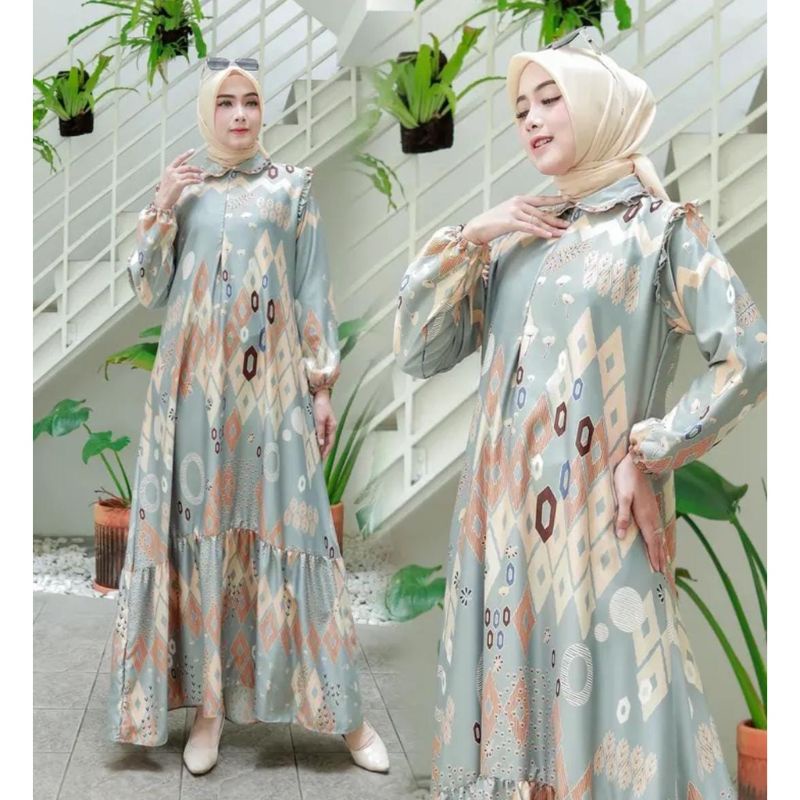 baju couple maxi silky