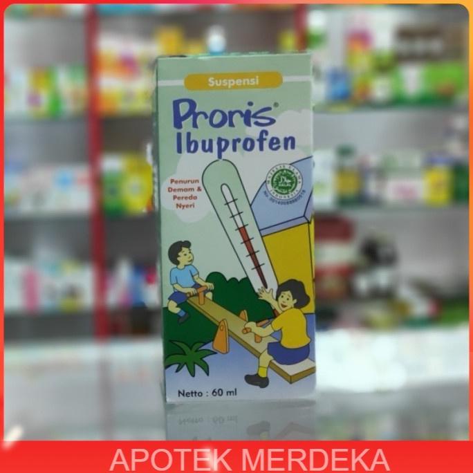 proris ibuprofen sirup anak 60ml obat demam / panas / sakit gigi anak