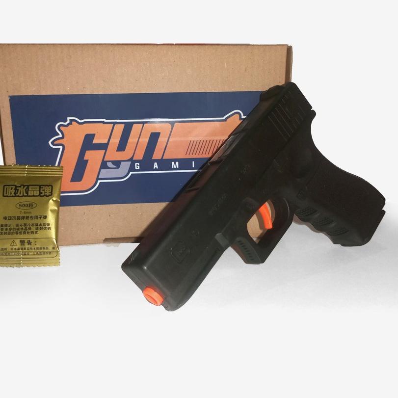 ❰6KAP3-E Mainan water gel blaster Glock 19 Black G19 WGG 7-8mm 7 8 mm gel [BH6]