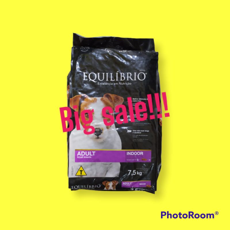 EQUILIBRIO DOG FOOD SMALL BREED 7.5KG SUPER PREMIUM MAKANAN ANJING SAME DAY