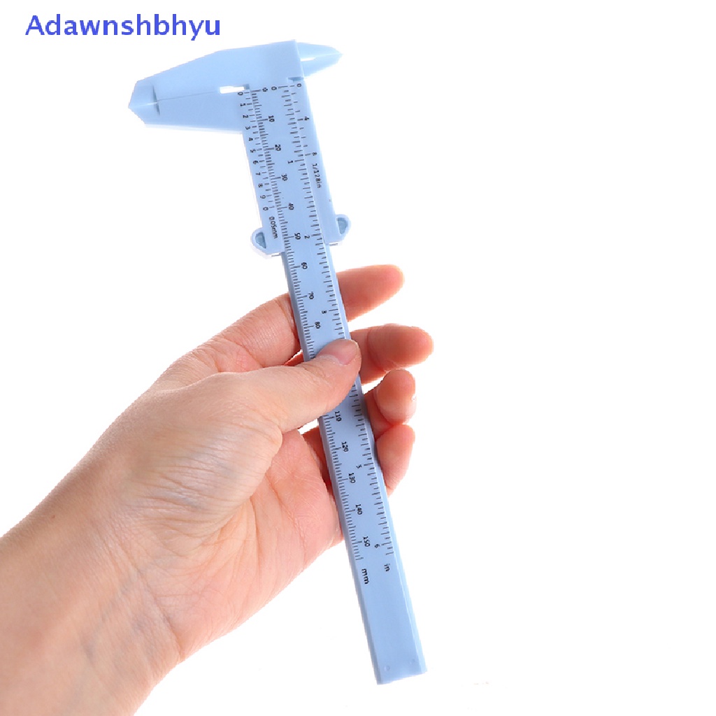 Adhyu 0-150mm double rule scale Plastik Vernier caliper Ukur Siswa Alat Penggaris ID