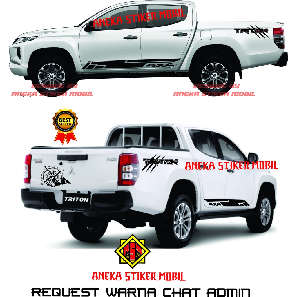 STIKER MOBIL TRITON 4X4 STIKER CUTTING STRADA TRITON TERBARU