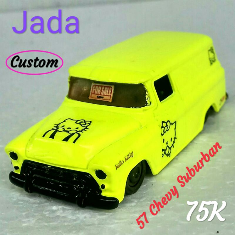 Diecast Jada 57 Chevy Suburban Custom Hello Kitty