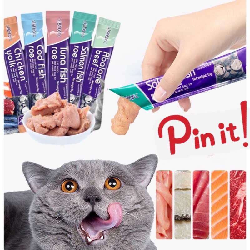 {COD MEDAN TERMURAH} LENGKAP SEMUA VARIANT Creamy Treats Snack Kucing 16g Cat Food Makanan Kucing ISHTAR 16 Gram Sehat Bergizi Bernutrisi Strip Cemilan Meo Meow Meong CAT STRIP Treat Hewan Peliharaan