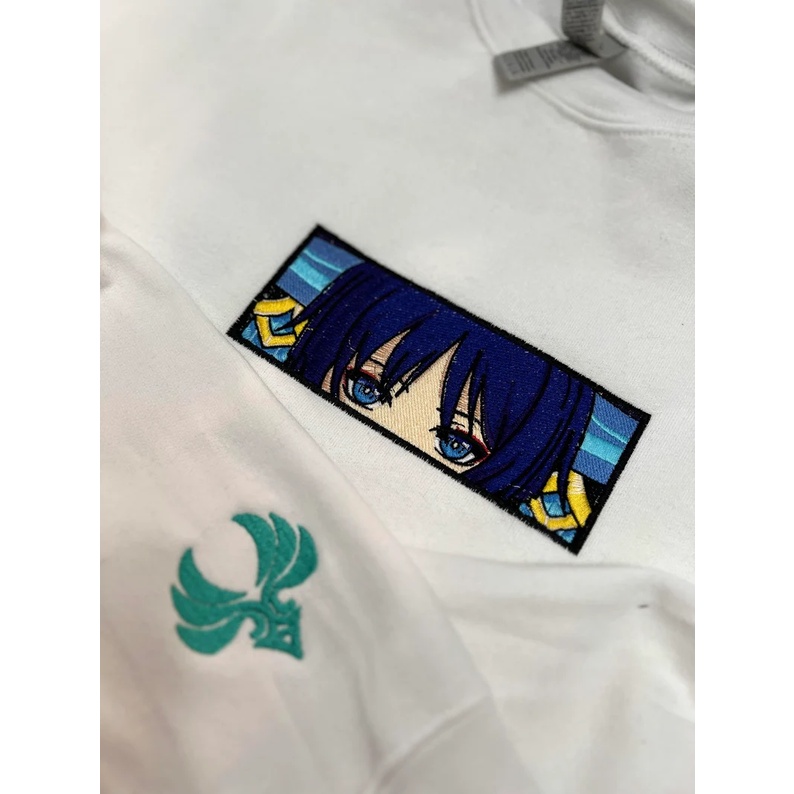 Crewneck Wanderer Embroidery Anime Gaming Genshin Impact Premium Unisex