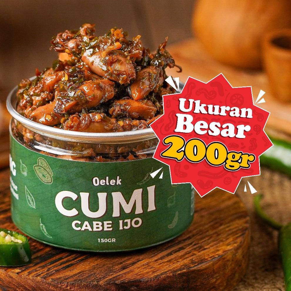 

[PRODUK 86EVM] Oelek Cumi Cabe Ijo Oelek / Lauk Cumi Cabai ijo / Lauk Siap Saji BGK