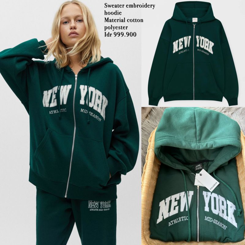 Hoodie oversized zip