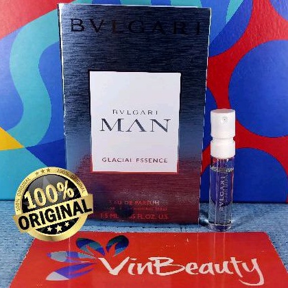 Vial Parfum OriginaL BVG Man GlaciaL Essence EDP 1.5 ml For Men Murah