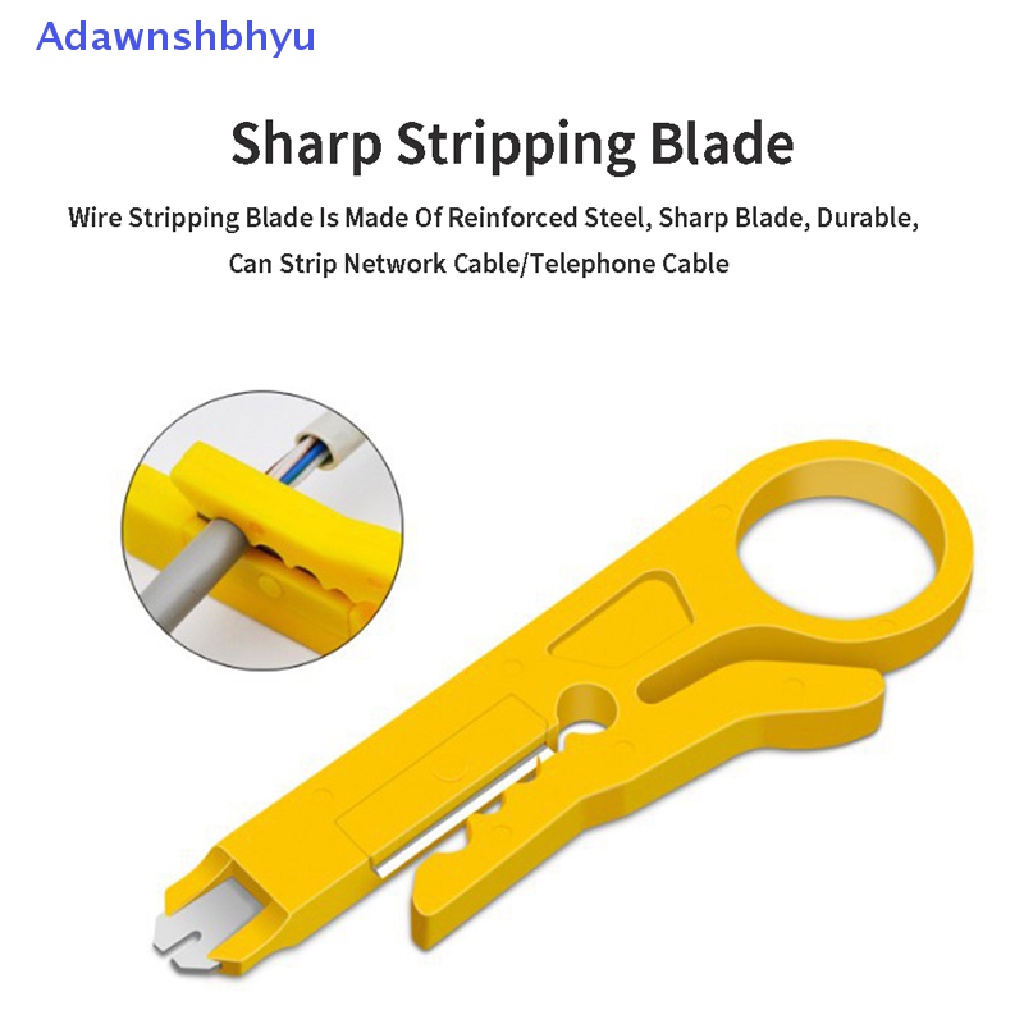 Adhyu Mini Wire Stripper Crimper Plier Crimping Kabel Punch Stripping Multi Alat ID