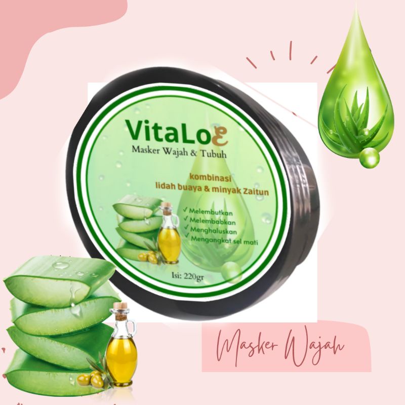 Masker Lidah Buaya & Zaitun Vitaloe