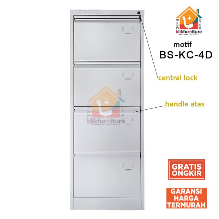 

NEW Filing Cabinet Besi 4 Susun 4 Laci FC 04 Code 2058