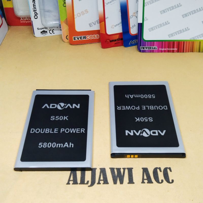 Baterai Batre Battery Advan S50K/S5E/4G Double Power Battery Hp