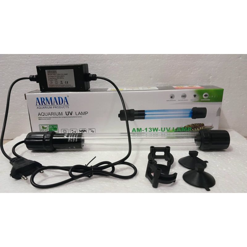 lampu UV ARMADA AM 13W membunuh alga kuman dan bakteri awet terlaris