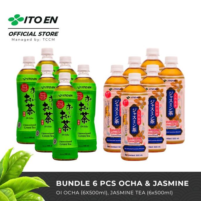 

ITO EN Unsweetened Oi Ocha Tea 6 pcs & Jasmine Tea 6 pcs - Bundle