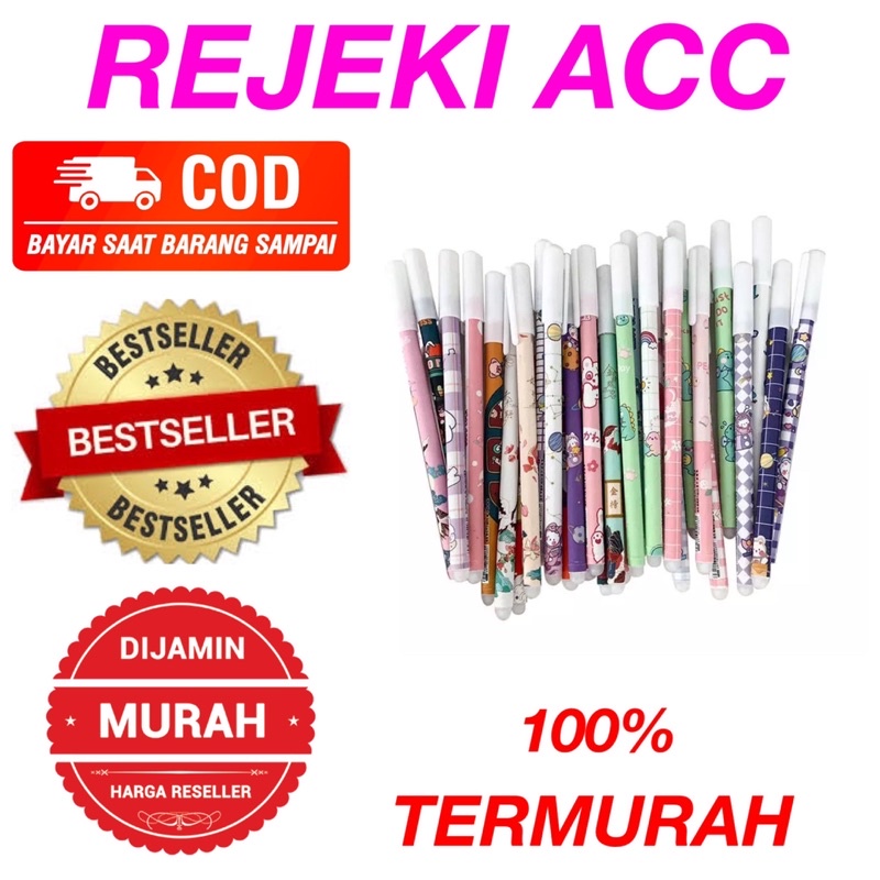 

Pulpen Gel Pena Bisa Hapus Bolpoin Erasable Pen Estetik Anak Sekolah Ballpoint Bolpen Karakter Tinta Viral