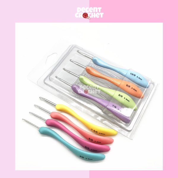 Hakpen Rajut Set Ergonomik Lengkuk 8 Ukuran AR003