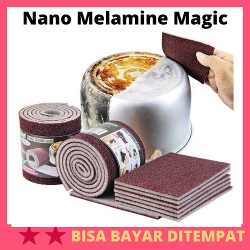 Nano Melamine Magic Sponge Pembersih Karat 9 x 100cm / Alat Sikat Amplas Nano Spon Spons Sponge Magi
