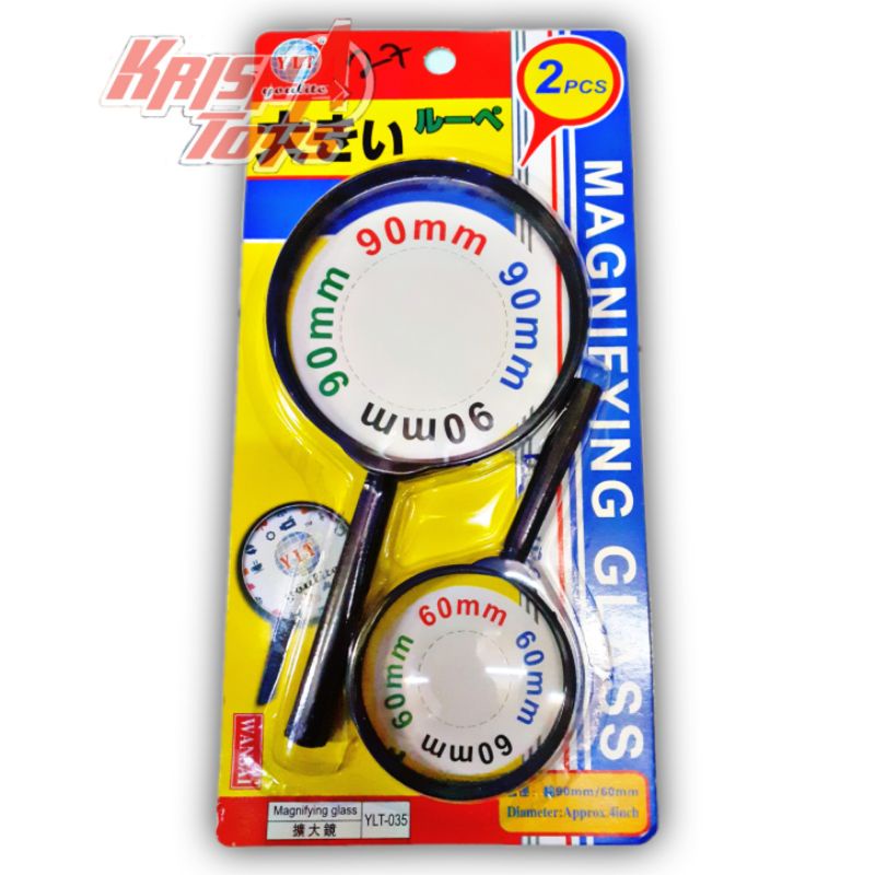 KACA PEMBESAR MAINAN/MAGNIFYING GLASS isi 2pcs