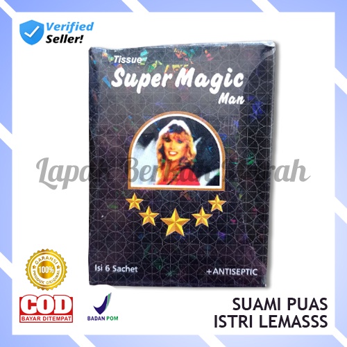 Tisu Super magic Man Pria Kuat Tahan Lama Ori Aman / Tissue Megic Paling Ampuh