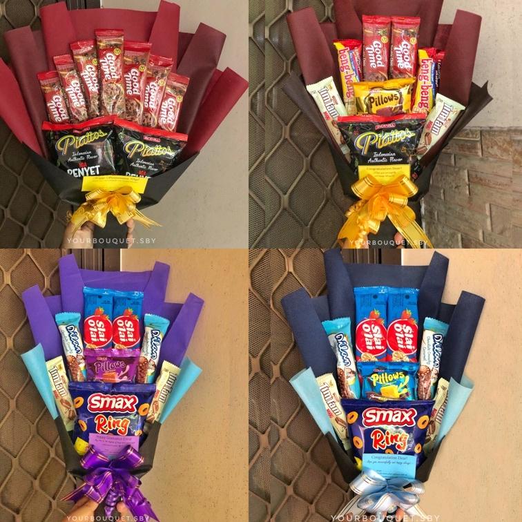

HOT PRODUCT BUKET SNACK JAJAN GIFT KADO WISUDA HANDBOUQUET SNACK ! 861