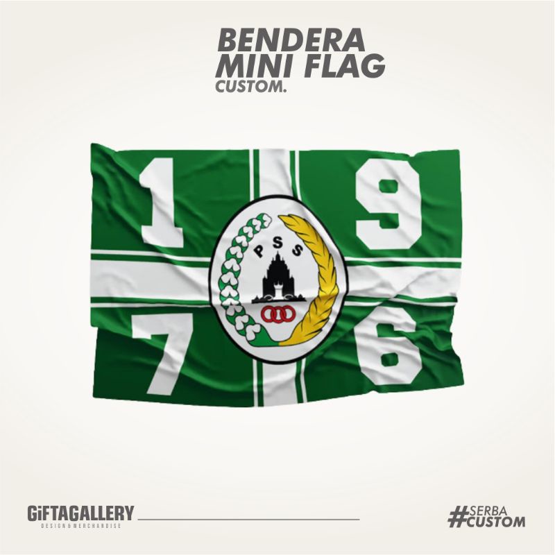 MINI FLAG CUSTOM BENDERA SUPORTER 2Hari Jadi [Team/Fanatik/Ultras]
