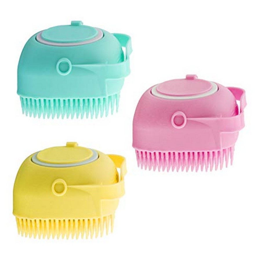 Sikat Mandi Karet Hewan Anjing Kucing - Silicone Massage Brush Bath