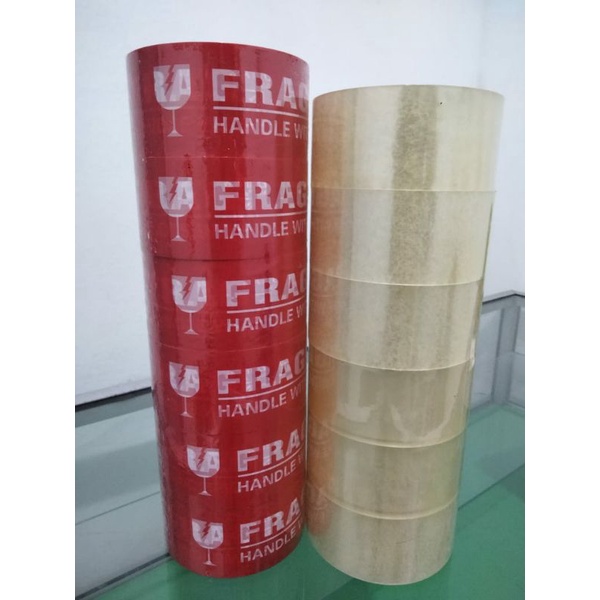 

LAKBAN BENING FRAGILE COKELAT GROSIR ECER 45mm x 90 YARD PEREKAT PACKING