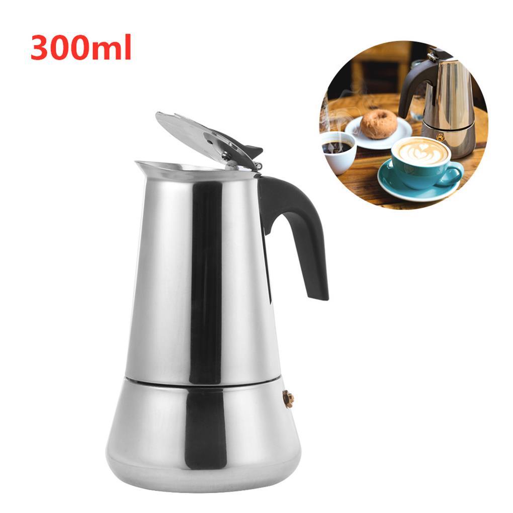 Coffee Maker Filter Pot Percolator Alat Stainless Steel Pengerjaan Halus Hemat Ruang Mesin Penyaringan Permukaan Halus Tanpa Burrs