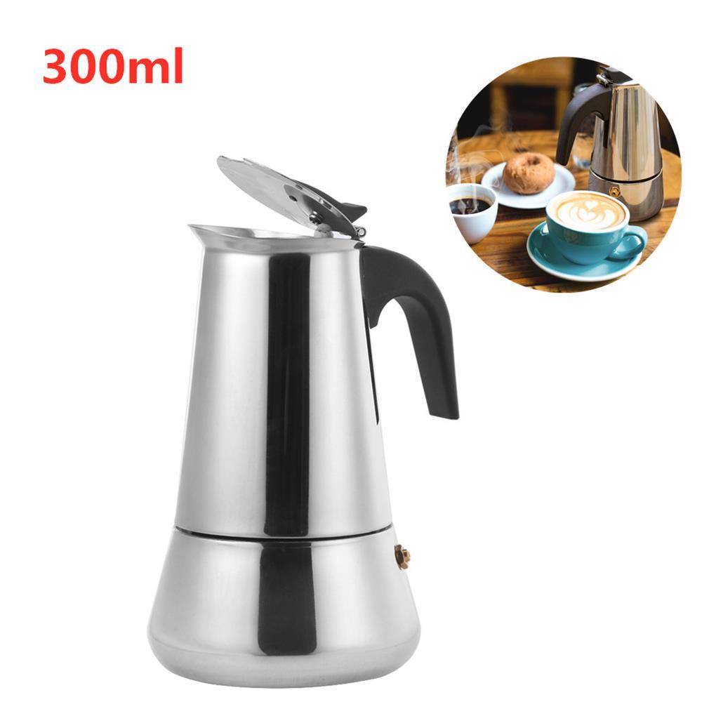 Coffee Maker Filter Pot Percolator Alat Stainless Steel Pengerjaan Halus Hemat Ruang Mesin Penyaringan Permukaan Halus Tanpa Burrs